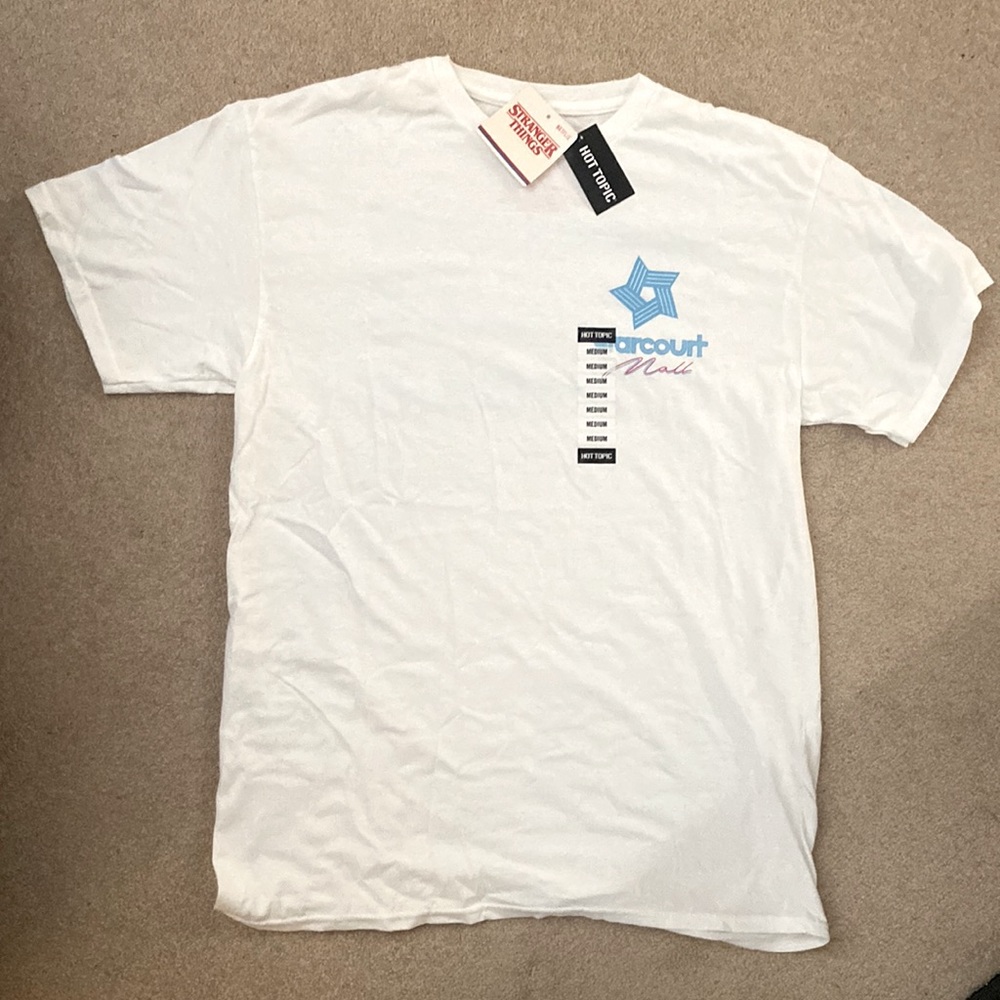 Brand new Stranger Things Star Court Mall  t shirt from Hot Topic
